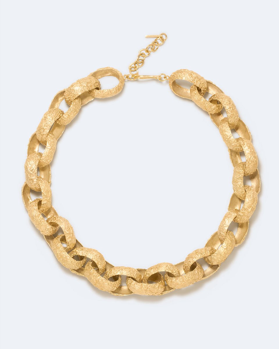 The Cave You Fear to Enter Holds The Treasure That You Seek -  Gold Plated Necklace