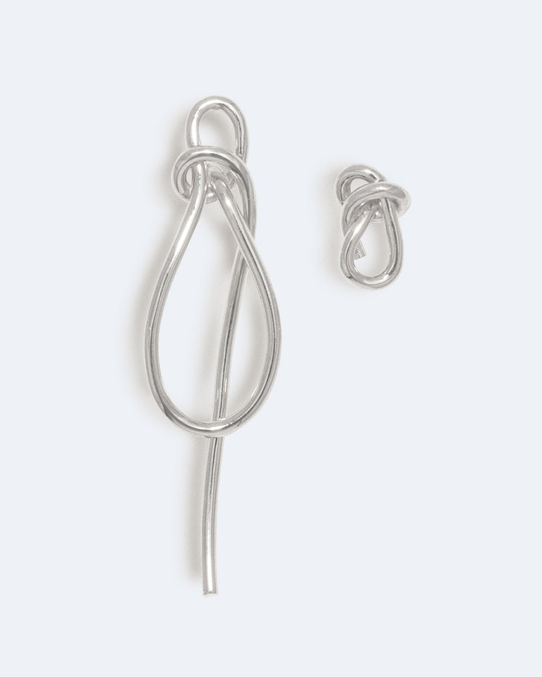 Thread - Recycled Silver Earrings