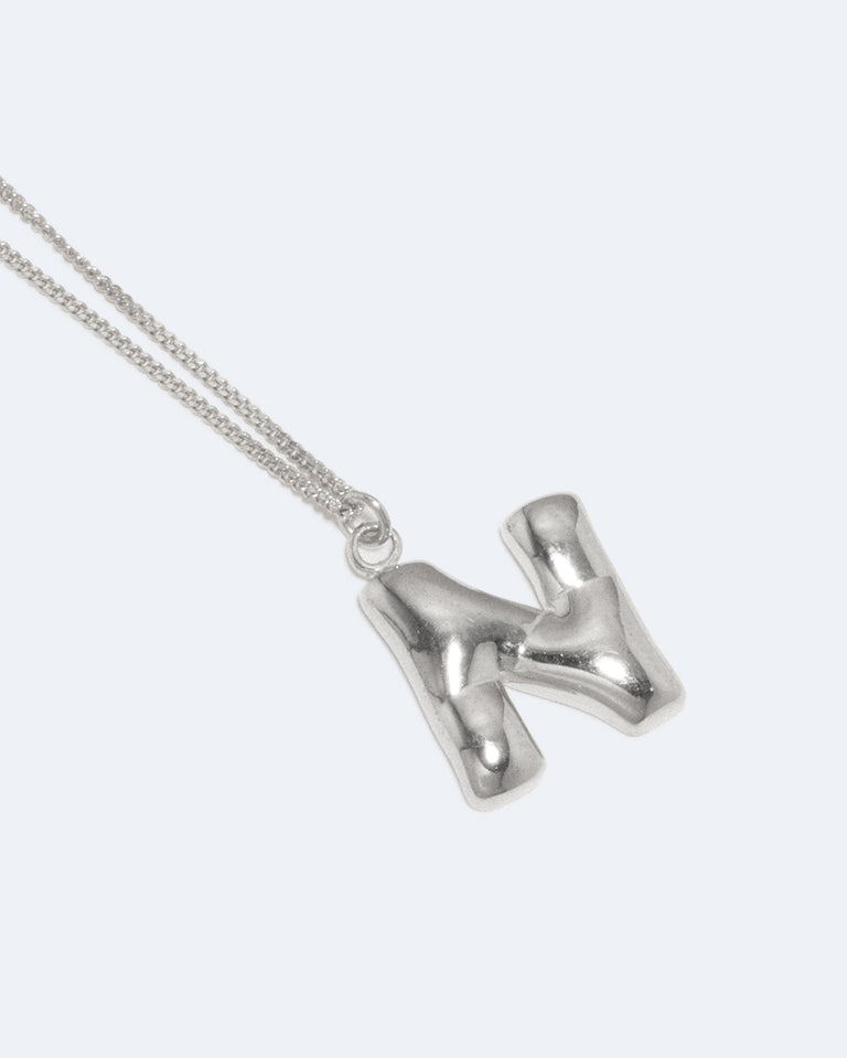 Classicworks™ N - Recycled Sterling Silver Necklace