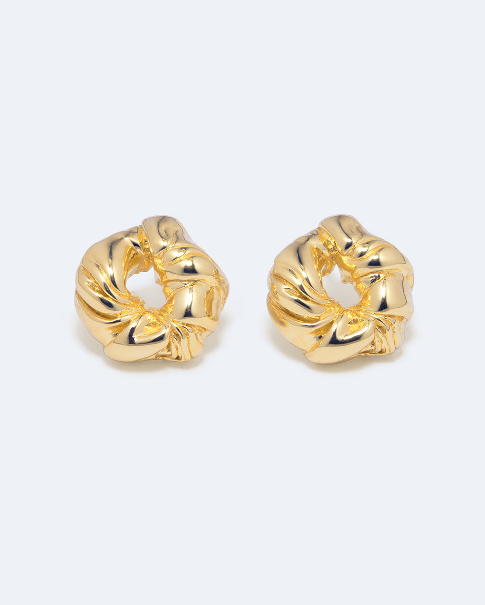 Les choses trouvent leur place quand elles tombent en morceaux - Boucles d'oreilles en Vermeil d'Or Recyclé