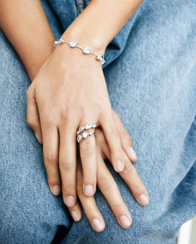 Myriad - Bracelet en Zirconia et Argent Recyclé