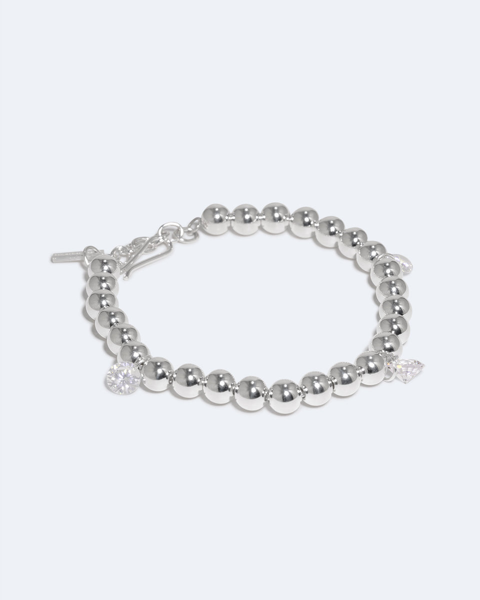 Every Cloud Has A Silver Lining - Zirconia and Sterling Silver Bracelet