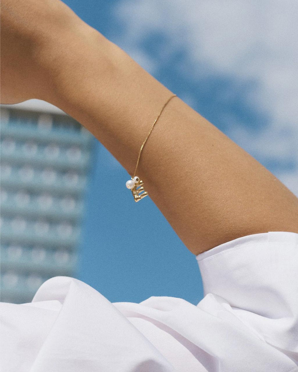 Bracelet Classicworks™ S - Perle et Vermeil Recyclé
