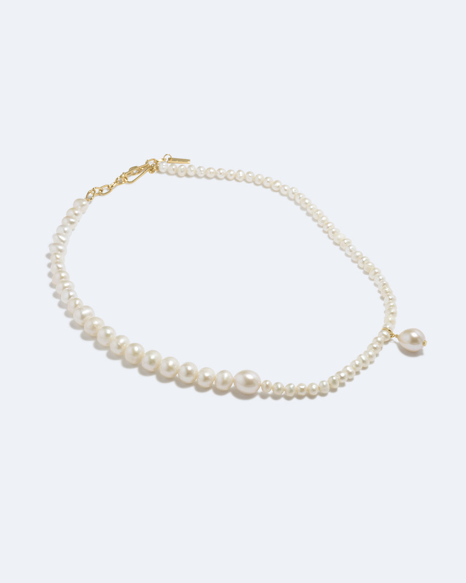 P229 - Collier perles et vermeil or recyclé