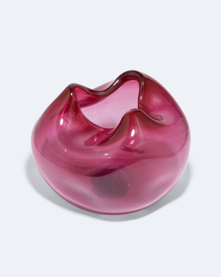 The Bubble to End all Bubbles - Recycled Glass Vase in Magenta