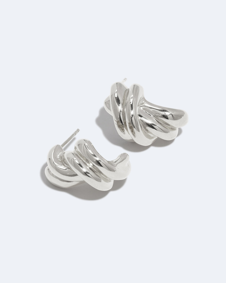 Boucles d'oreilles bouilloire - Argent recyclé
