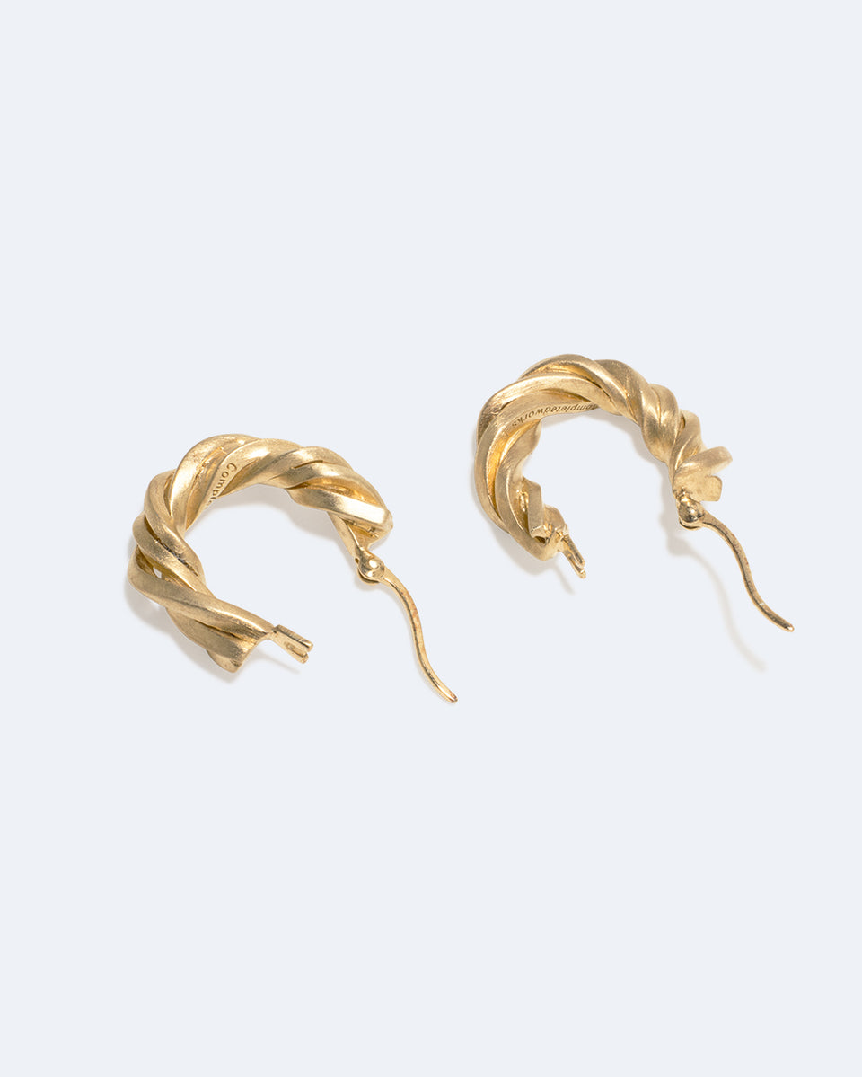 Deep State - Gold Vermeil Hoop Earrings
