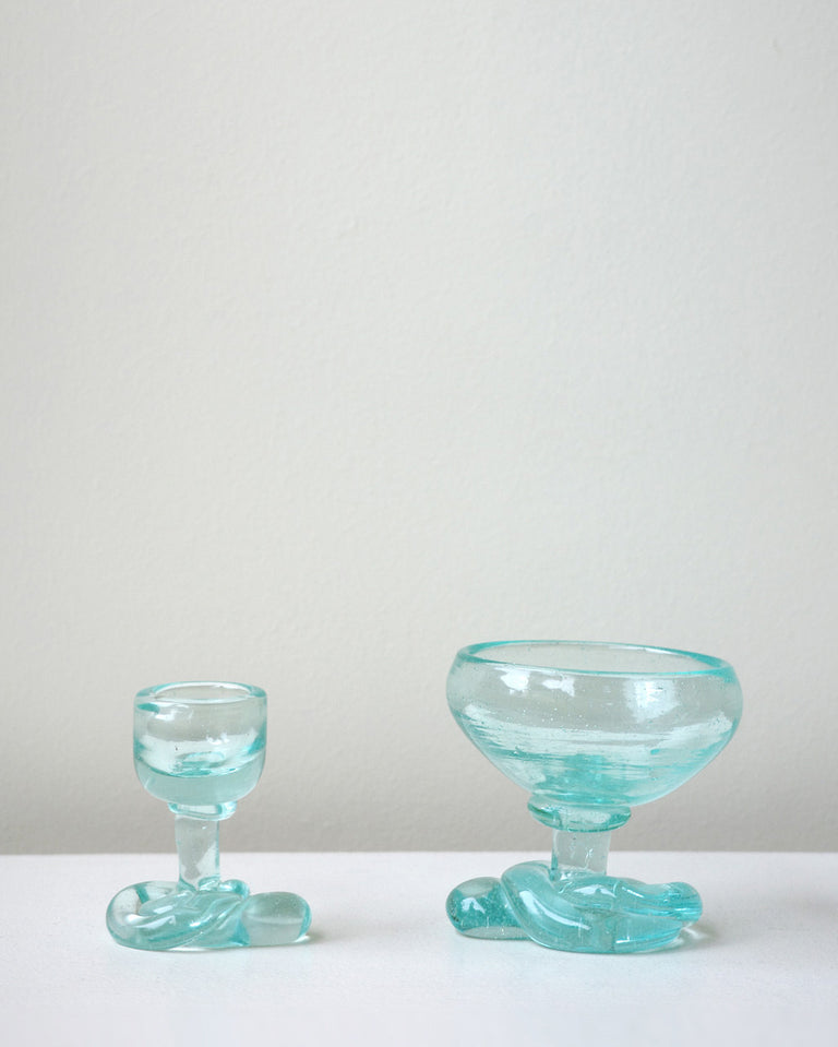 The Slow Thaw - Recycled Glass Ice Cream Bowl in Clear