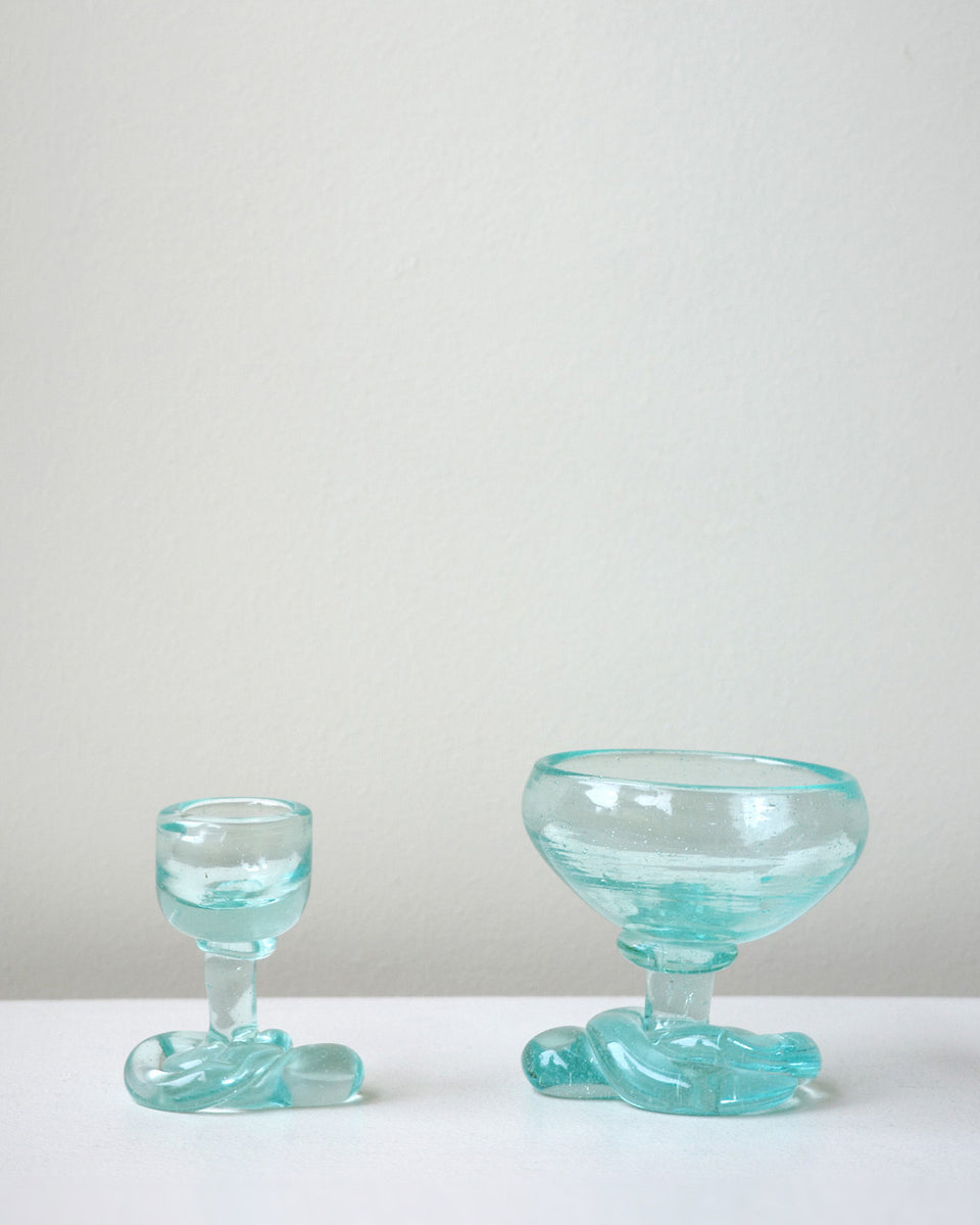 The Slow Thaw - Recycled Glass Ice Cream Bowl in Clear
