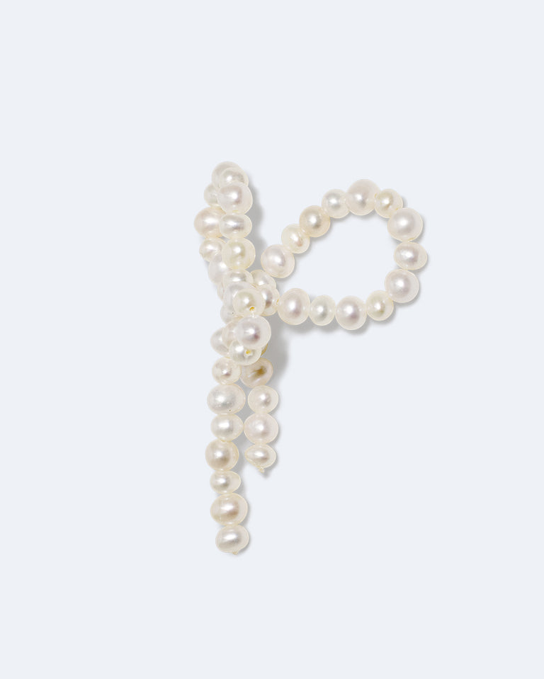 Loop‐the‐Loop - Pearl and Recycled Gold Vermeil Ring
