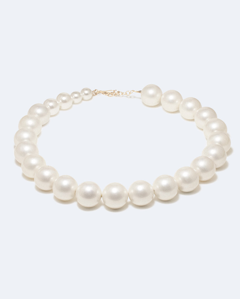 What's the Big Idea? - Pearl and Gold Vermeil Necklace