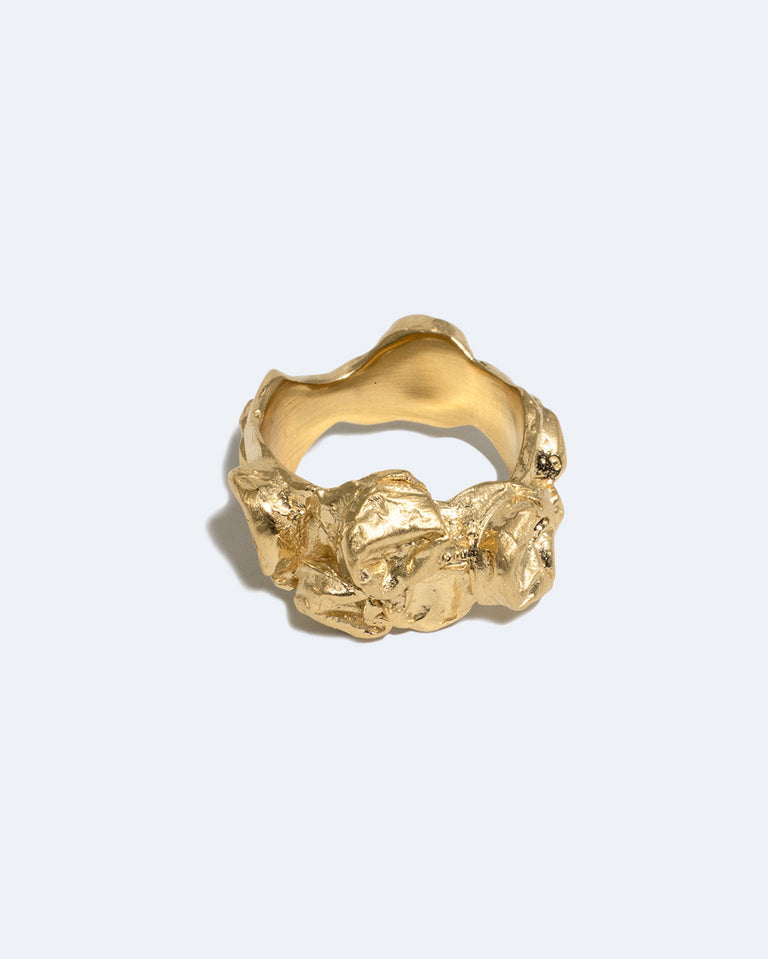 Bague Bulle - Plaqué Or Vermeil