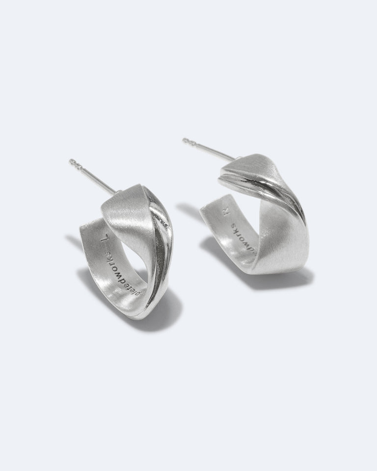 Plume - Recycled Silver Earrings