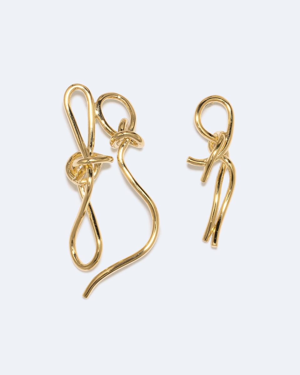 Boucles d'oreilles Double Thread - Vermeil Or