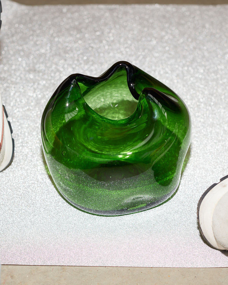 La bulle de toutes les bulles - Vase en verre recyclé vert