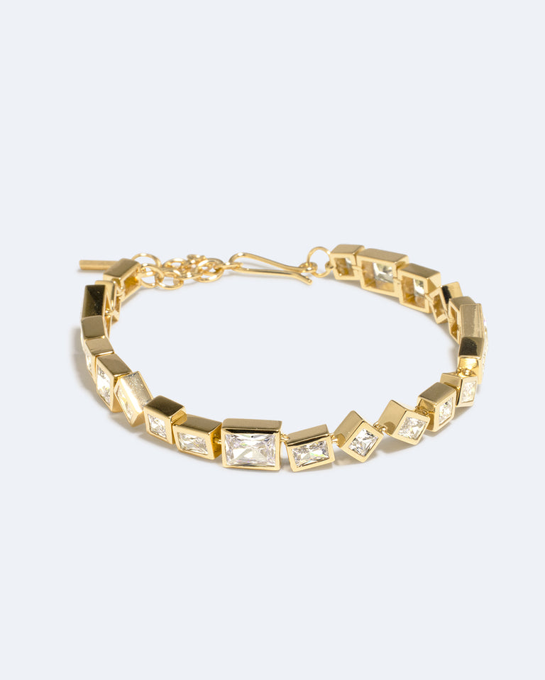 Dare - Bracelet en Vermeil Or Recyclé et Zirconia