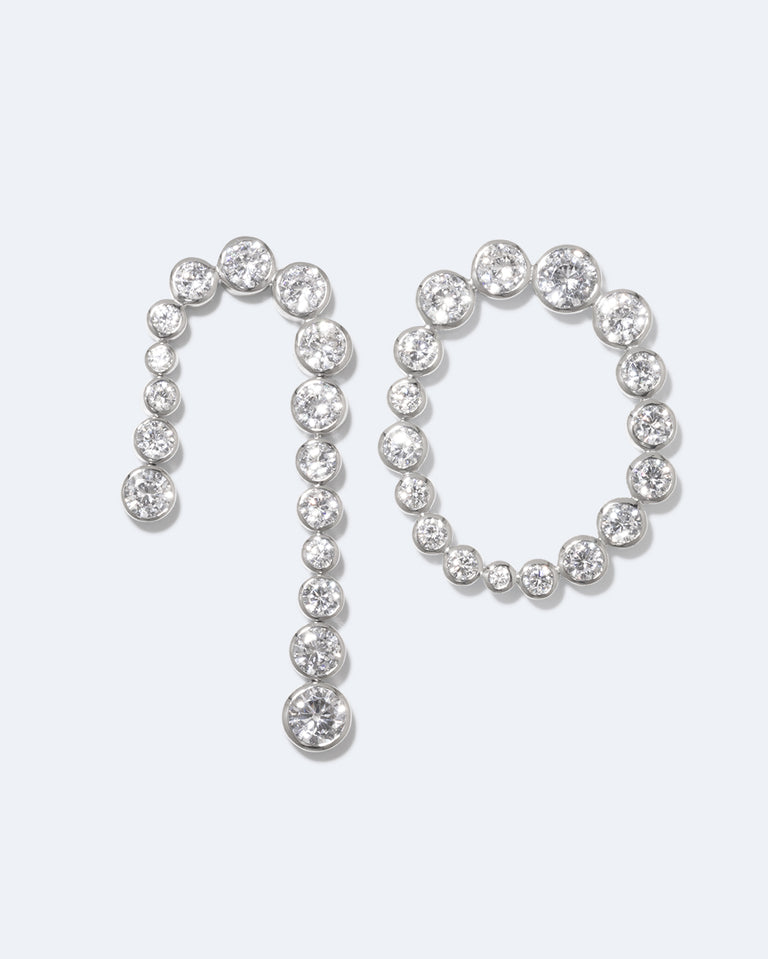 Glade - Boucles d'oreilles en Zircone et Argent Recyclé