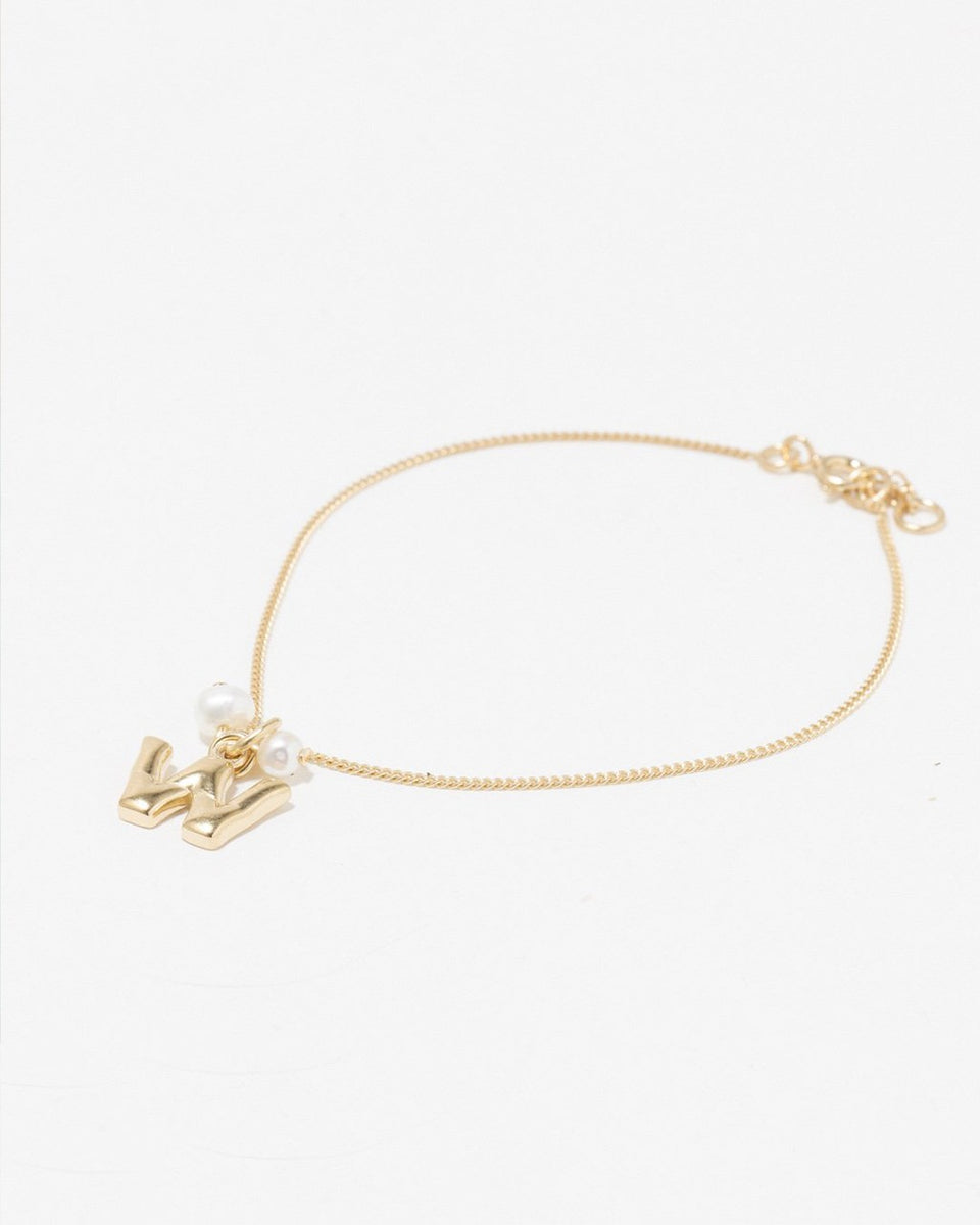 Classicworks™ W - Pearl and Recycled Gold Vermeil Bracelet