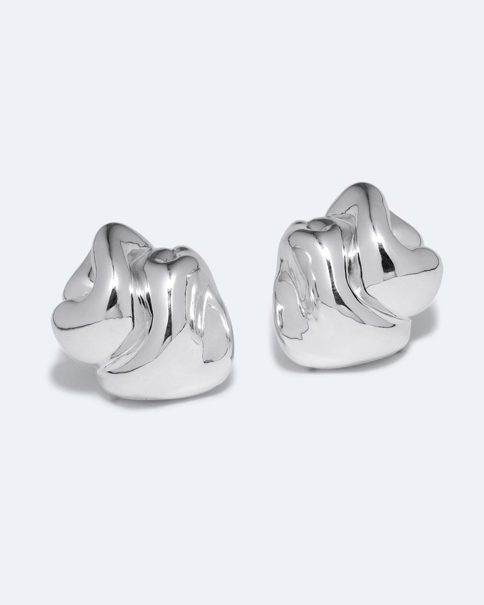 Knoll - Boucles d'oreilles en argent recyclé