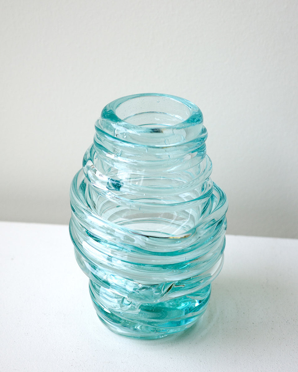 Silo - Recycled Glass Medium Vase in Clear