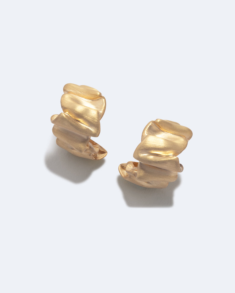 R2255- Boucles d'oreilles plaquées or