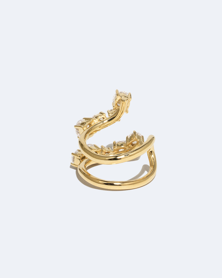 Mythe - Bague en oxyde de zirconium et vermeil