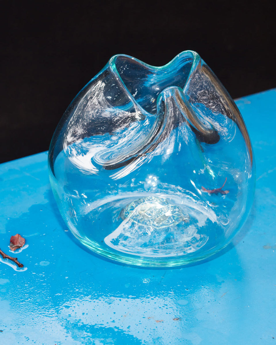 The Bubble to End all Bubbles - Recycled Glass Vase in Clear