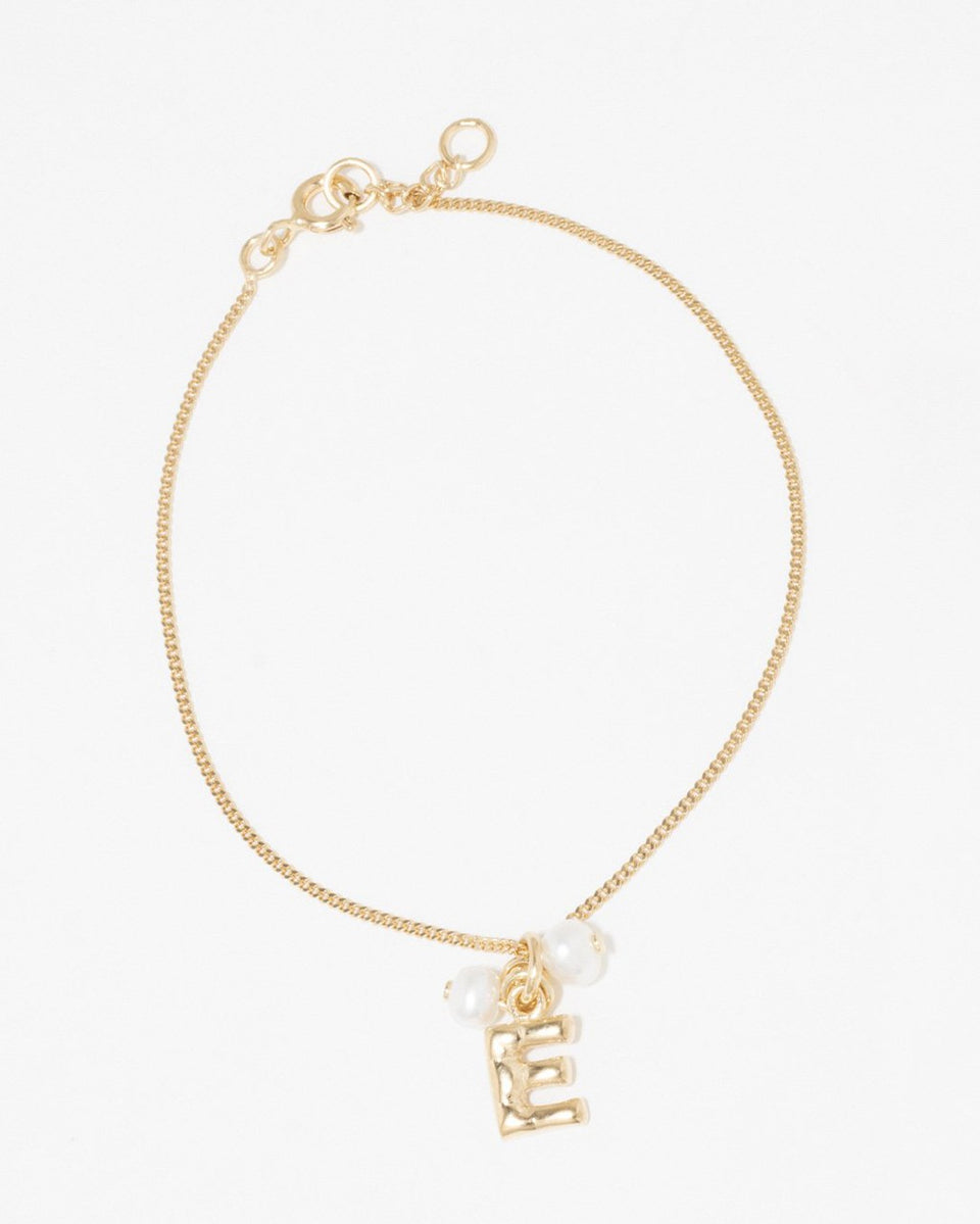 Classicworks™ E - Gold Vermeil and Pearl Bracelet