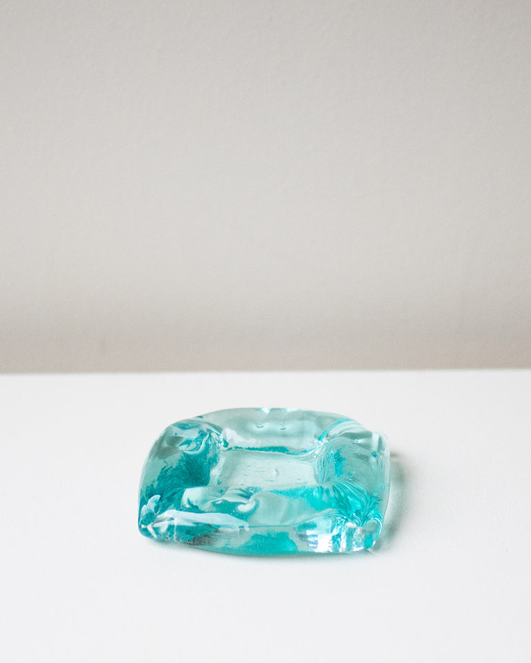 Sea Glass - Recycled Glass Small Cushion in Clear