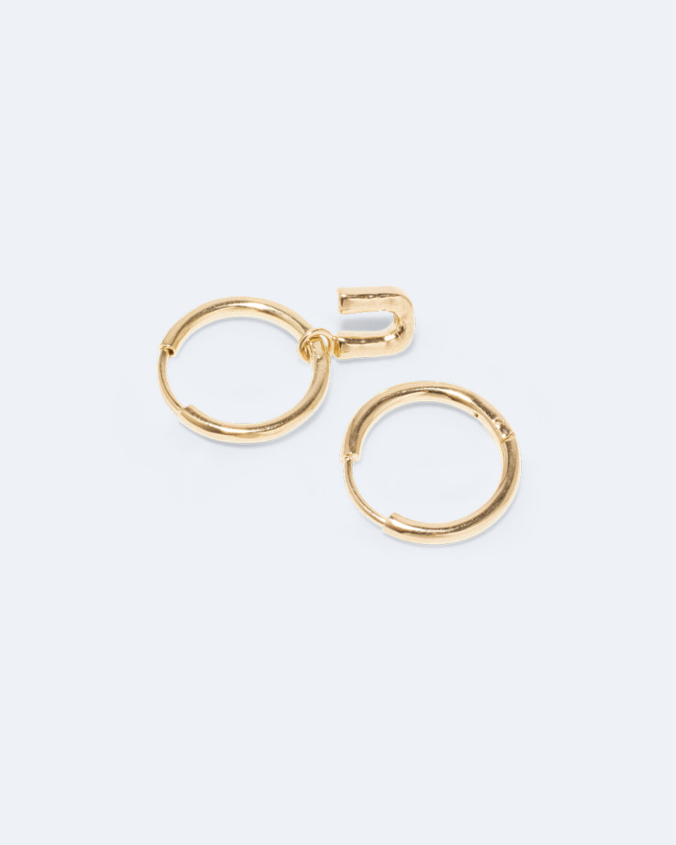 Boucles d'oreilles Classicworks™ U - Vermeil d'or recyclé