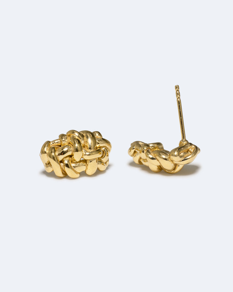 Les chemins de la mémoire - Boucles d'oreilles en vermeil recyclé