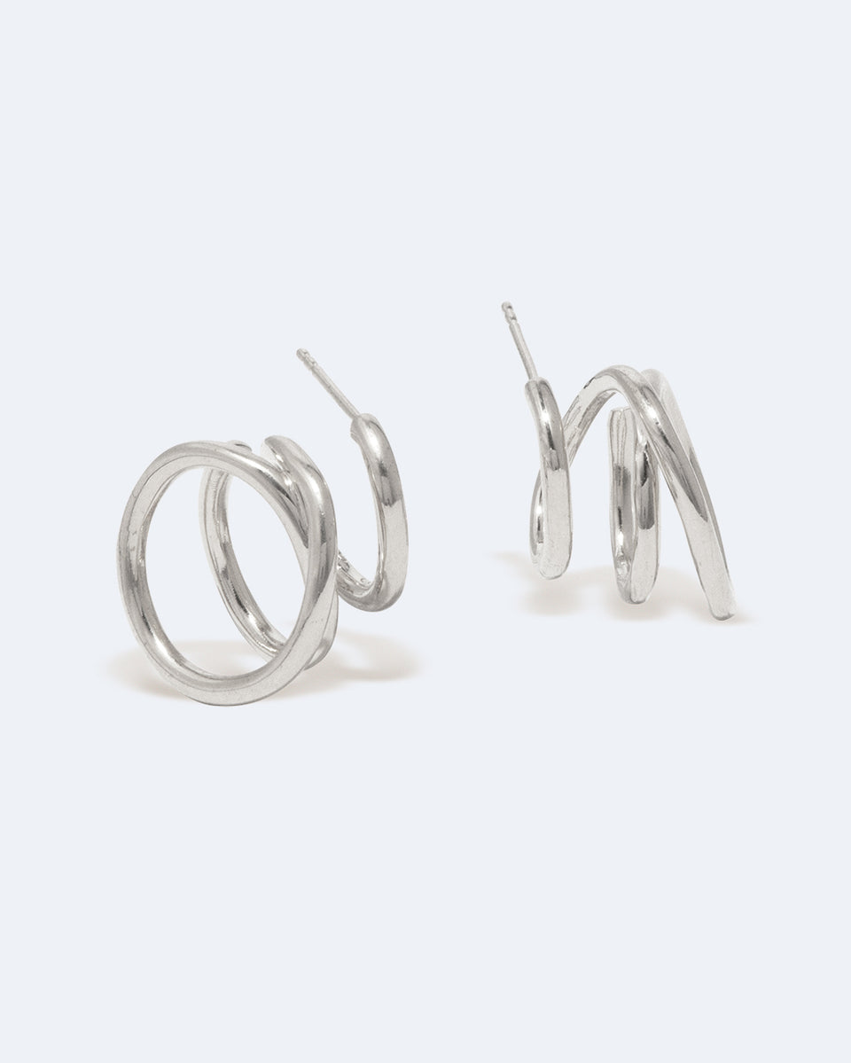 Flow - Recycled Silver Earrings