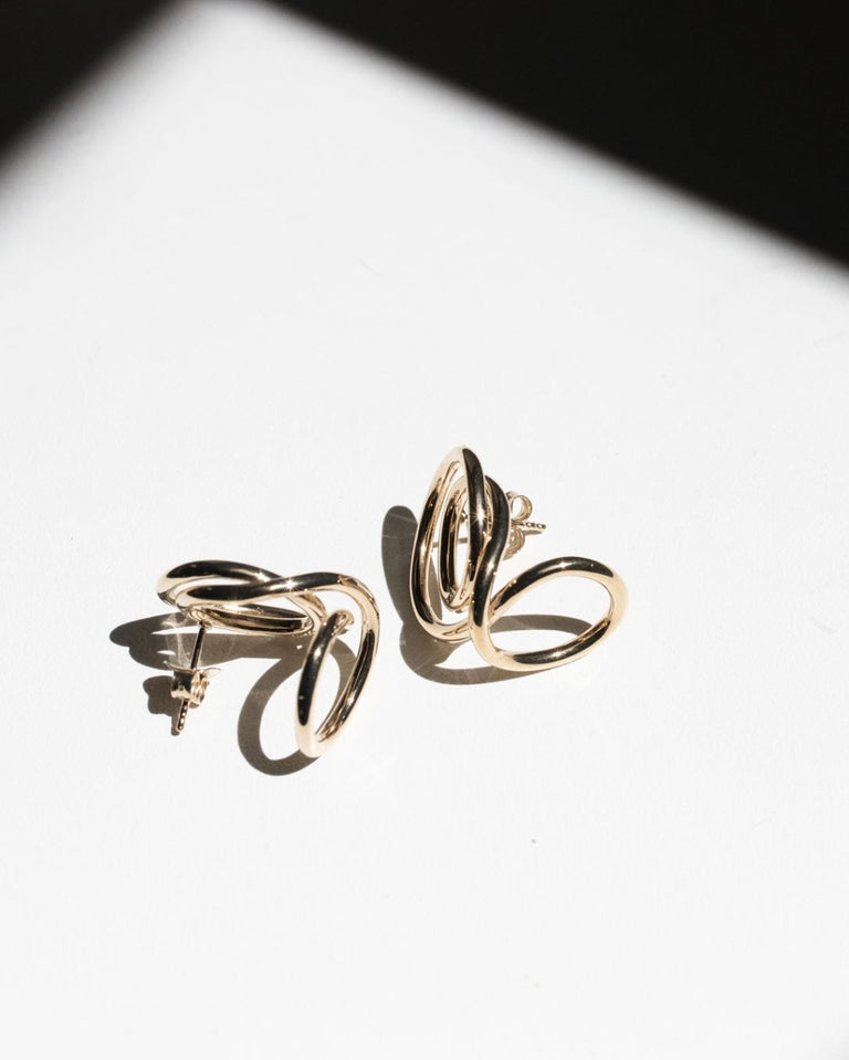 Lettre à un archéologue - Boucles d'oreilles en vermeil