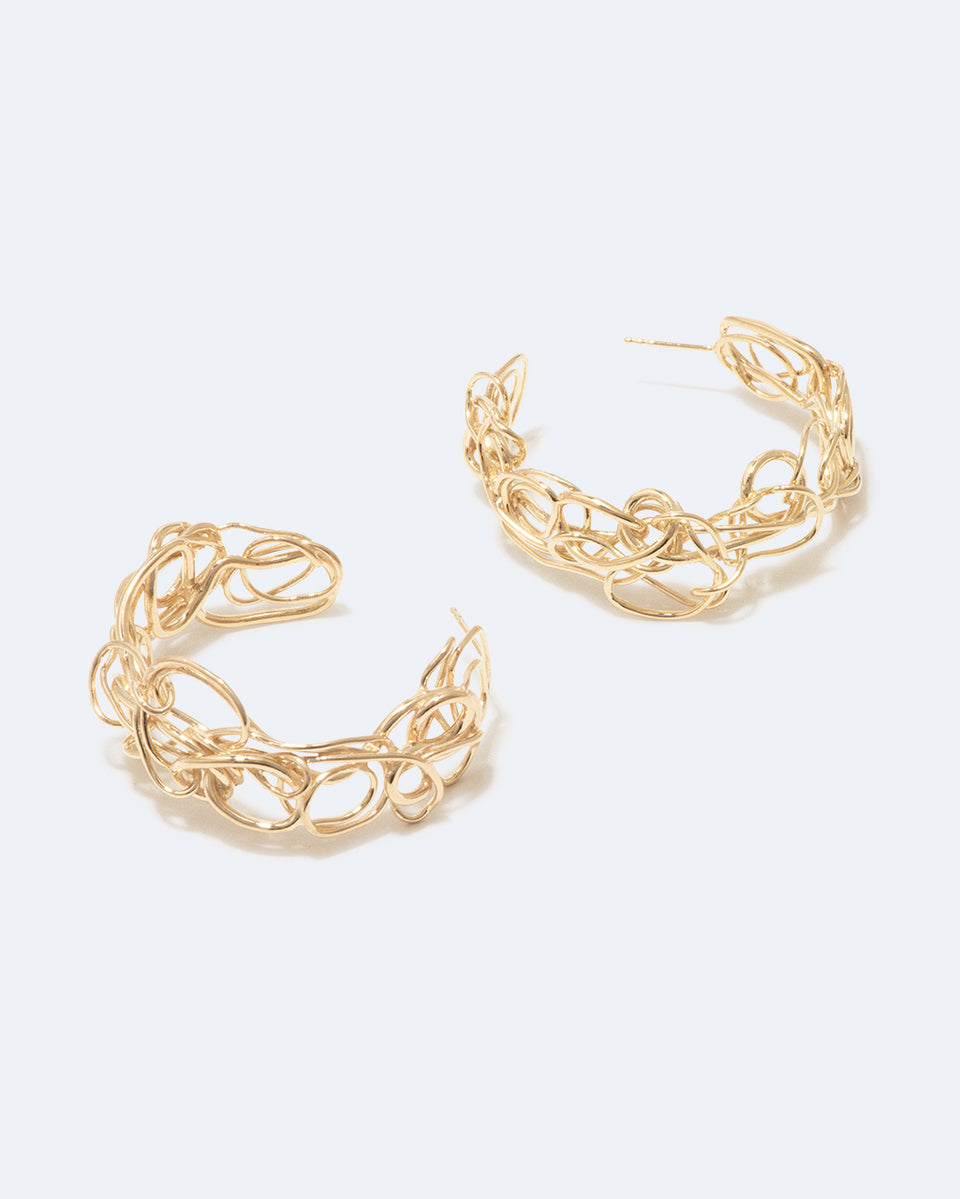 F38 - Boucles d'oreilles en vermeil
