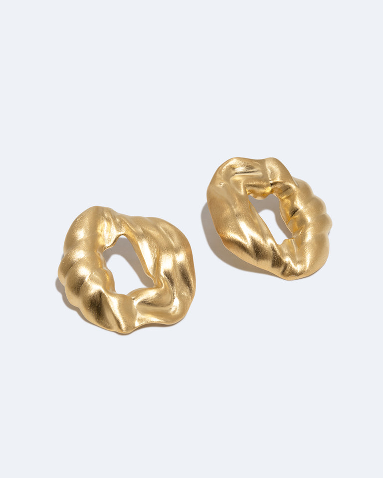 Destination Unknown - Recycled Gold Vermeil Earrings