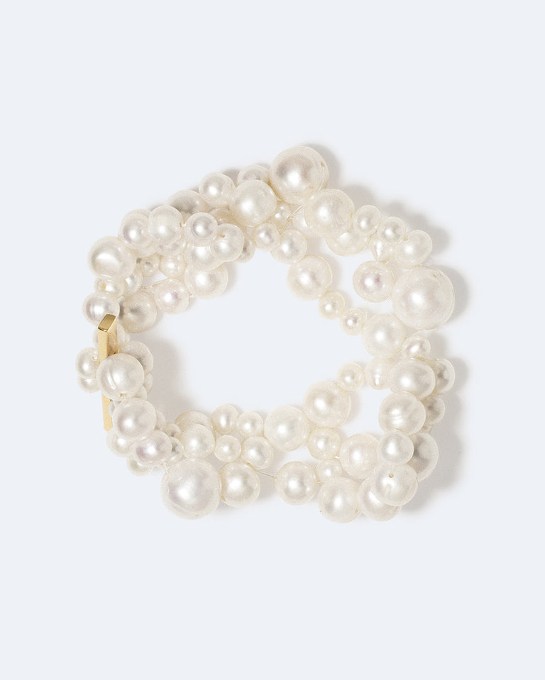 The Inevitable Husband - Pearl and Recycled Gold Vermeil Bracelet