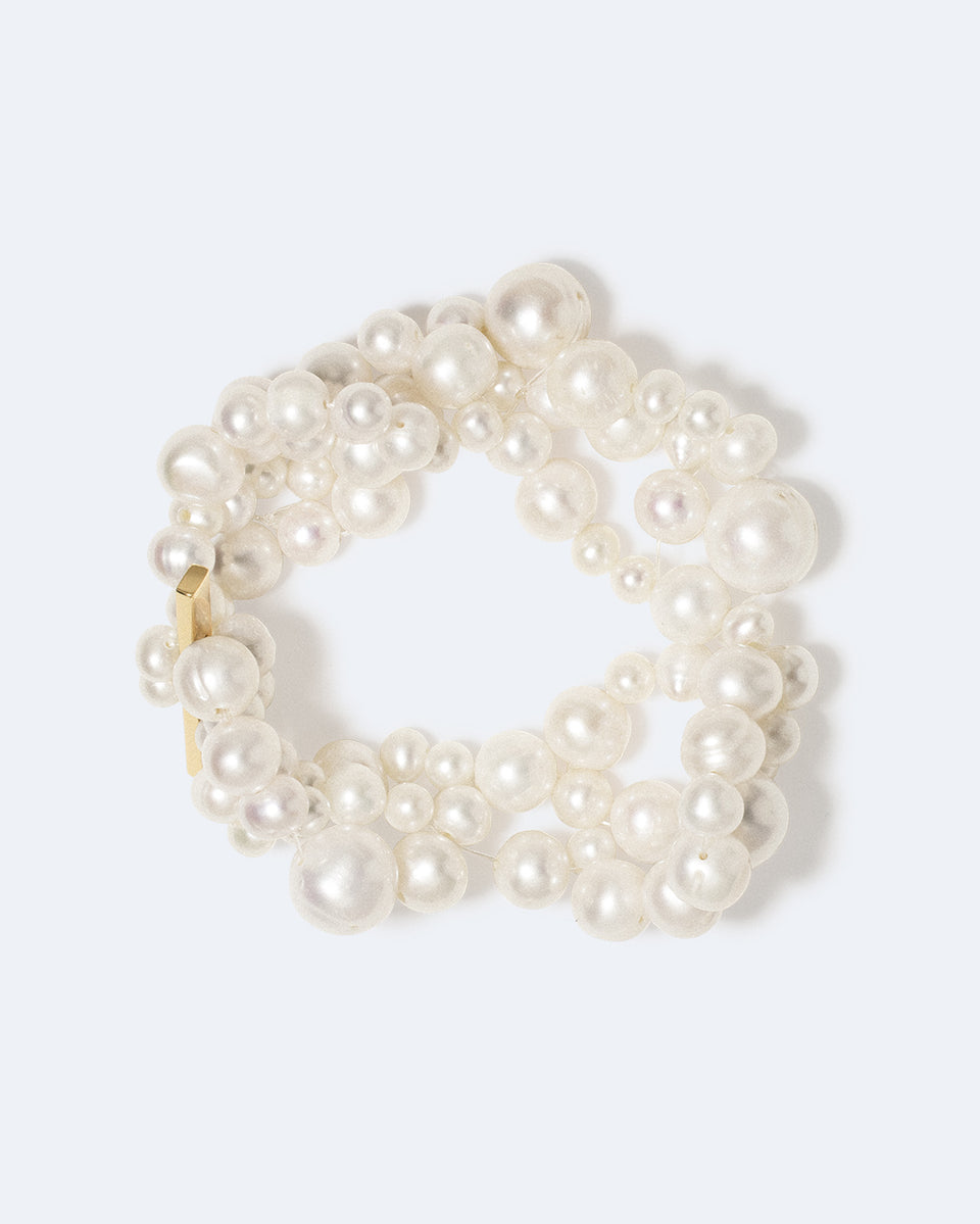 The Inevitable Husband - Pearl and Recycled Gold Vermeil Bracelet