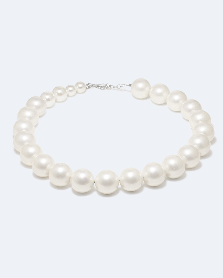 What's the Big Idea? - Pearl and Recycled Silver Necklace