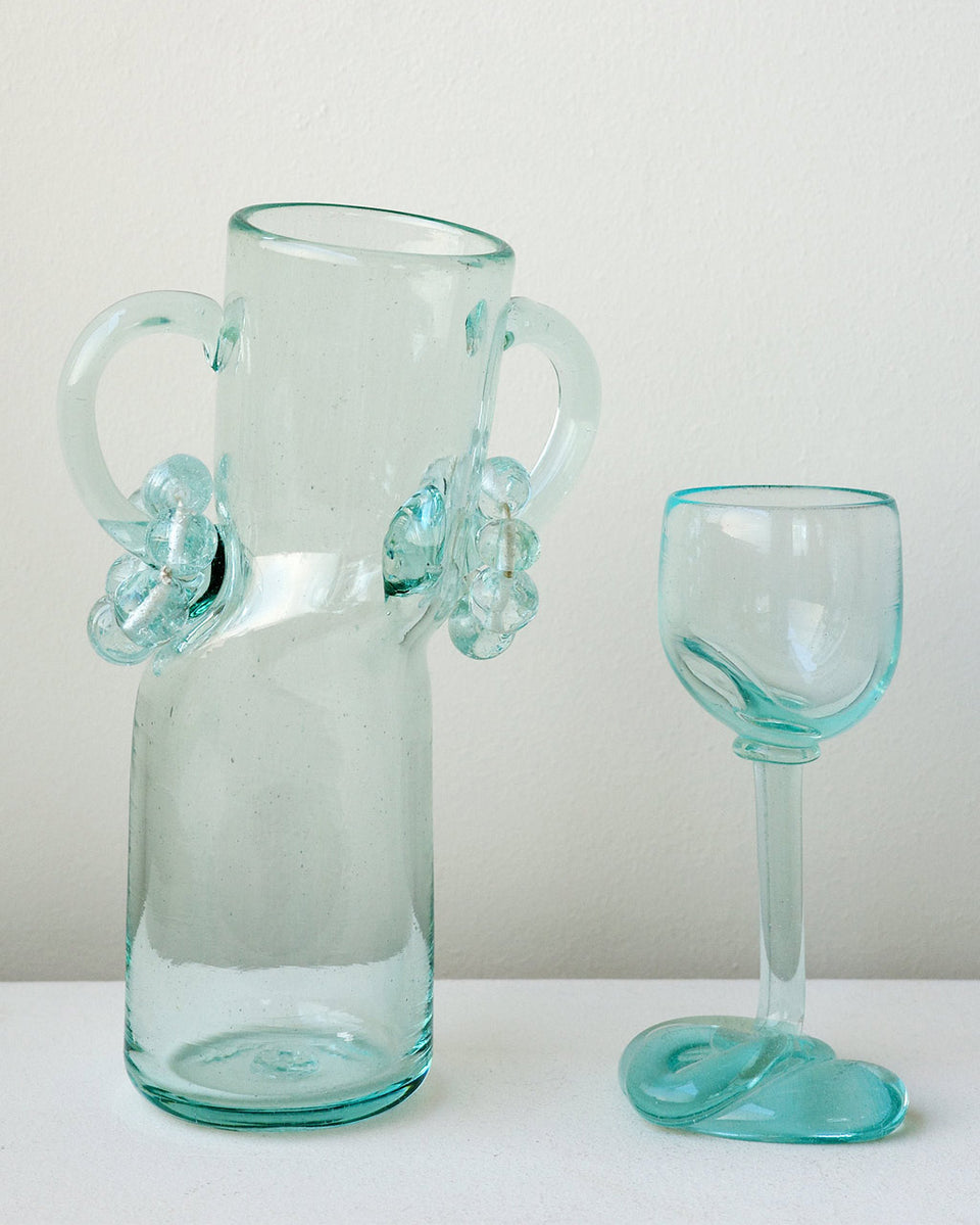 Thaw - Recycled Wine Glass in Clear