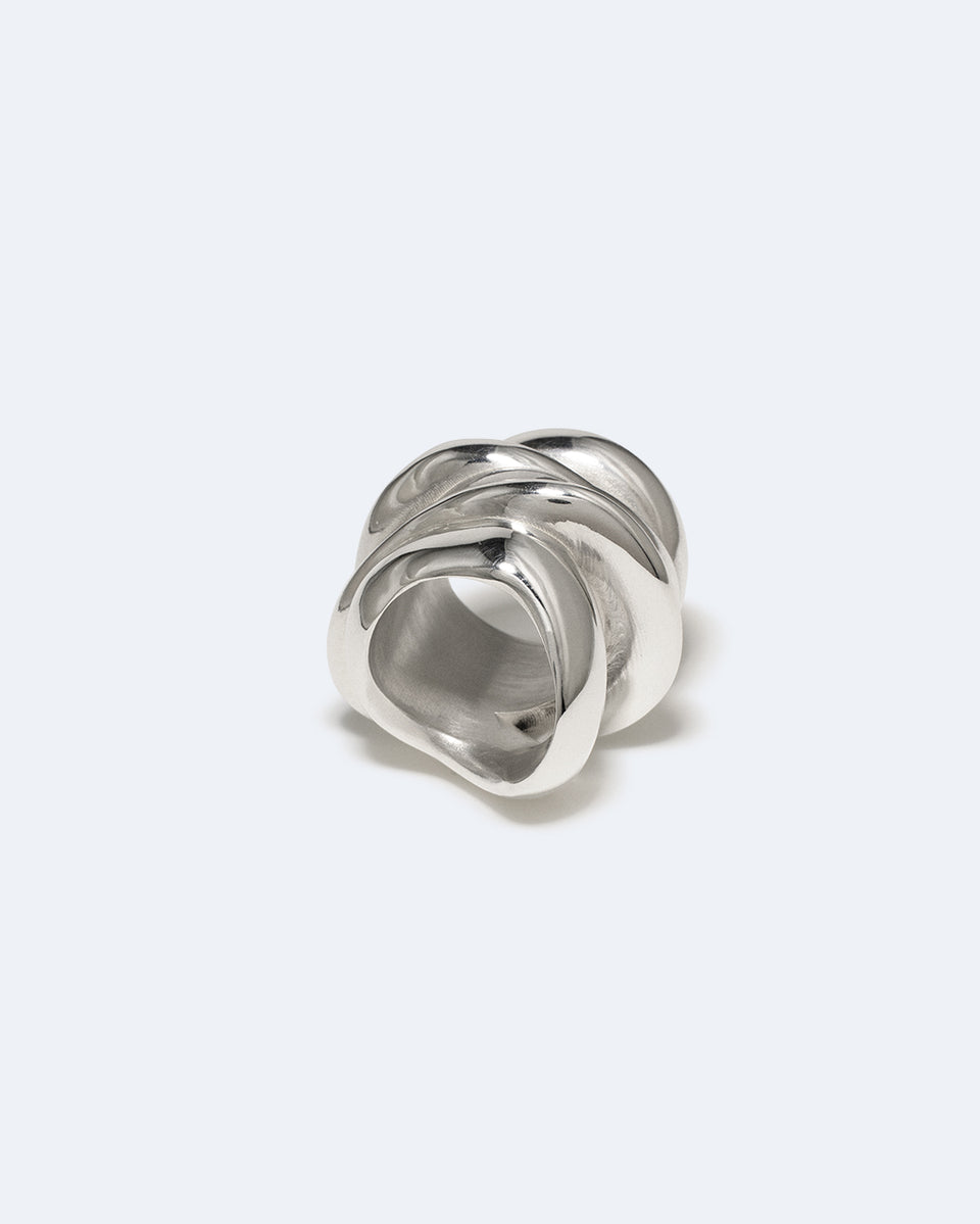 Off-World - Bague plaquée platine