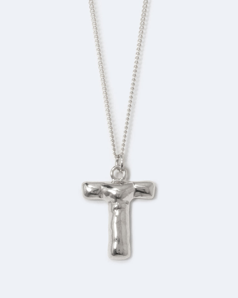 Classicworks™ T - Recycled Sterling Silver Necklace