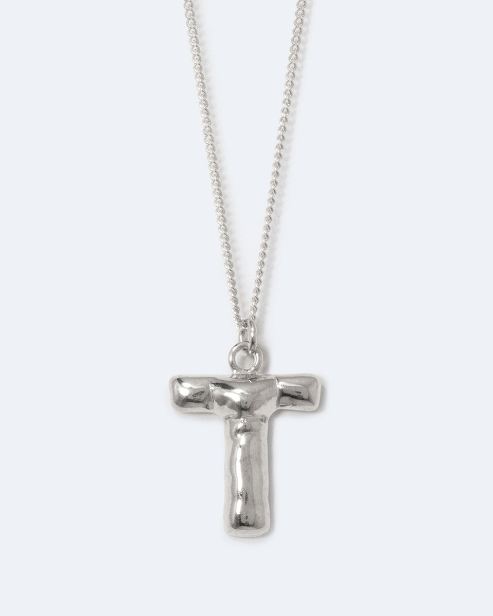 Classicworks™ T - Recycled Sterling Silver Necklace