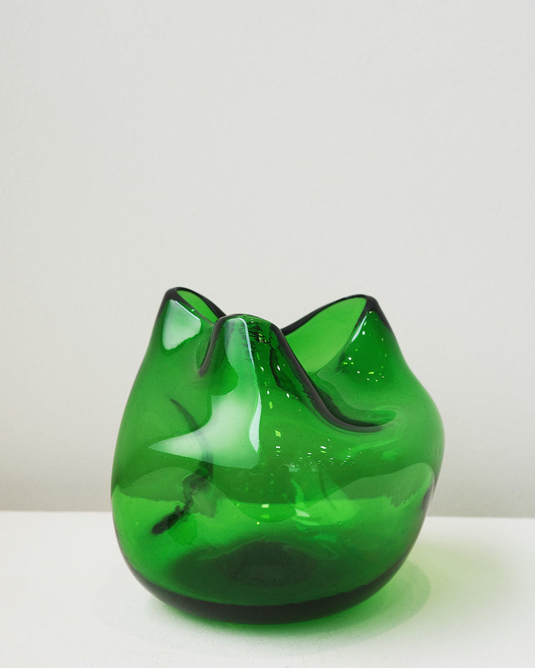 La bulle de toutes les bulles - Vase en verre recyclé vert