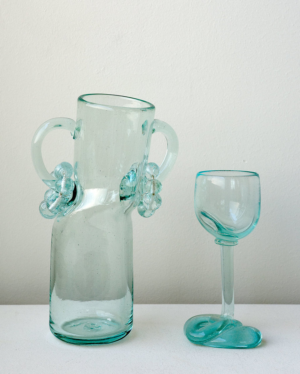Thaw - Recycled Wine Glass in Clear