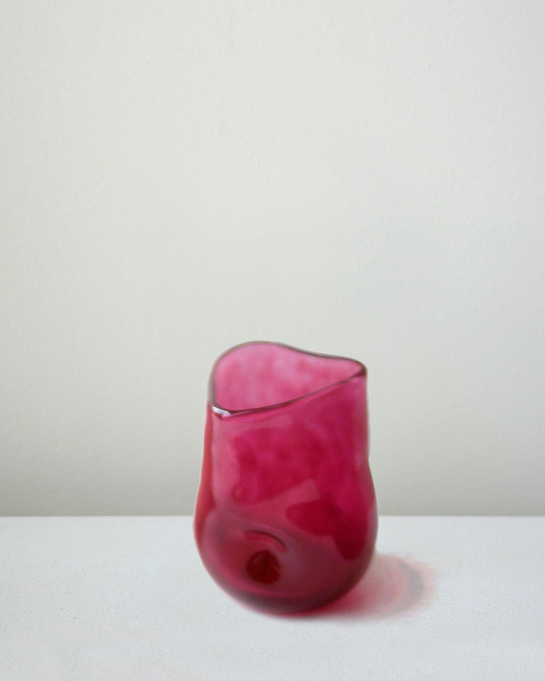 Thaw - Recycled Glass Tumbler in Magenta