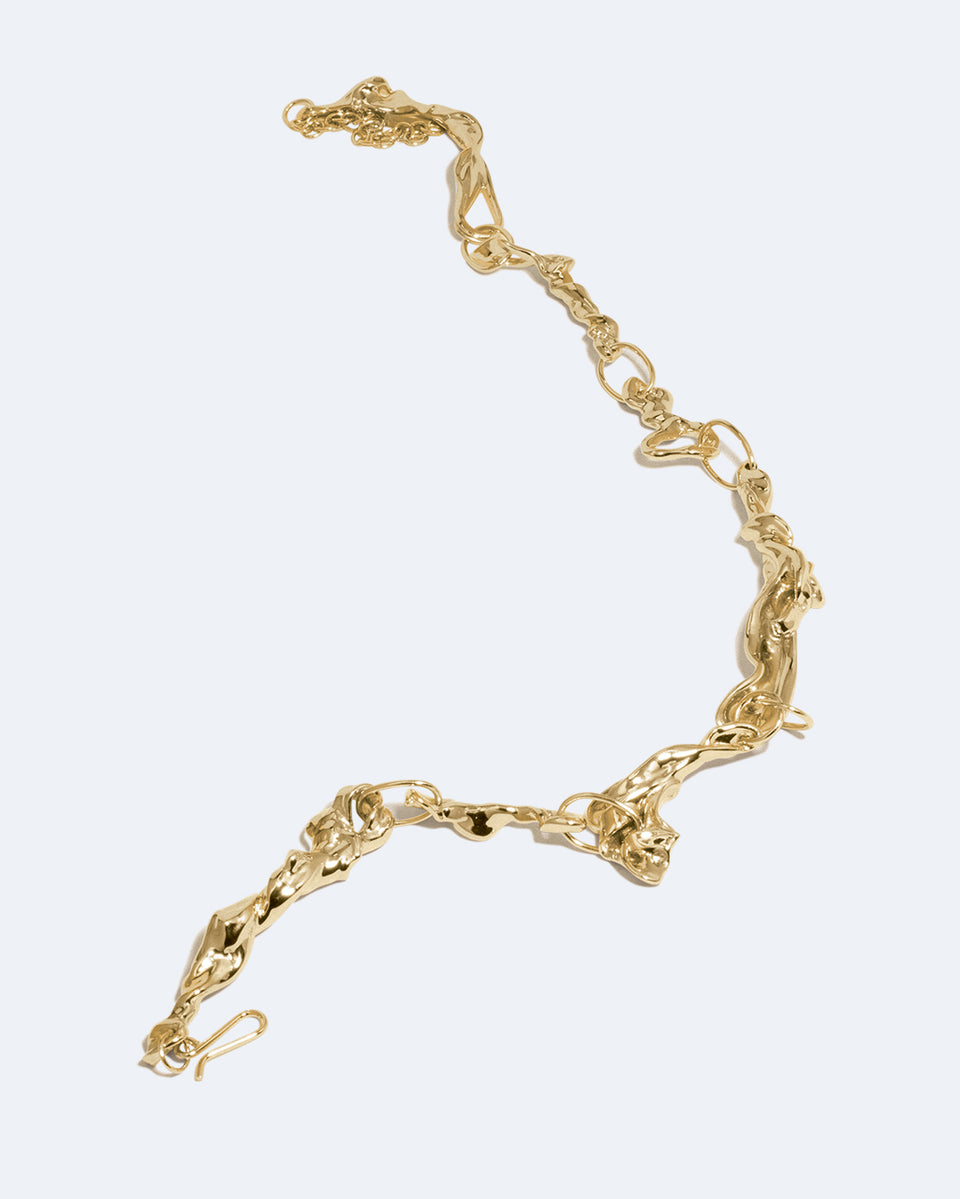 Mélasse - Collier plaqué or