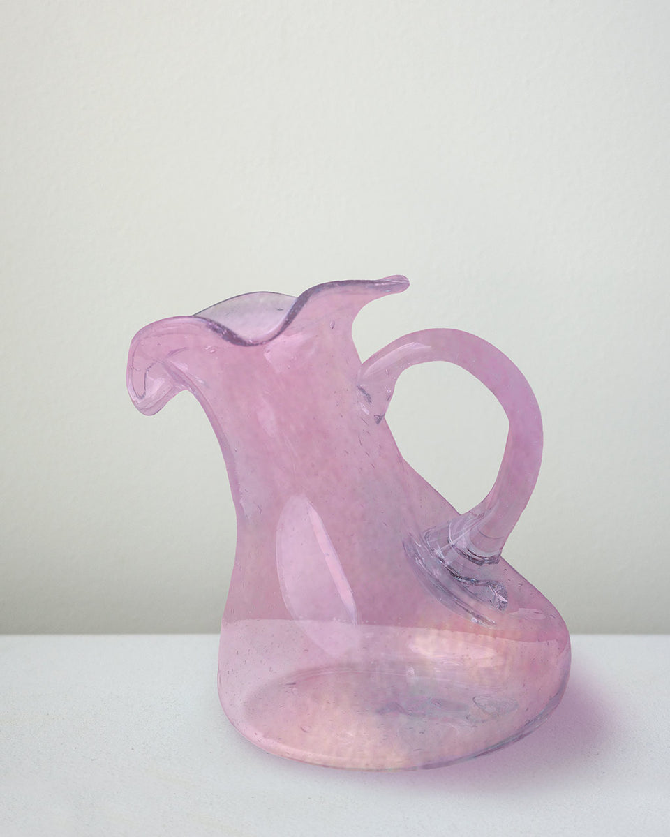 "Notsobig" Thaw - Small Recycled Glass Small Jug in Pink