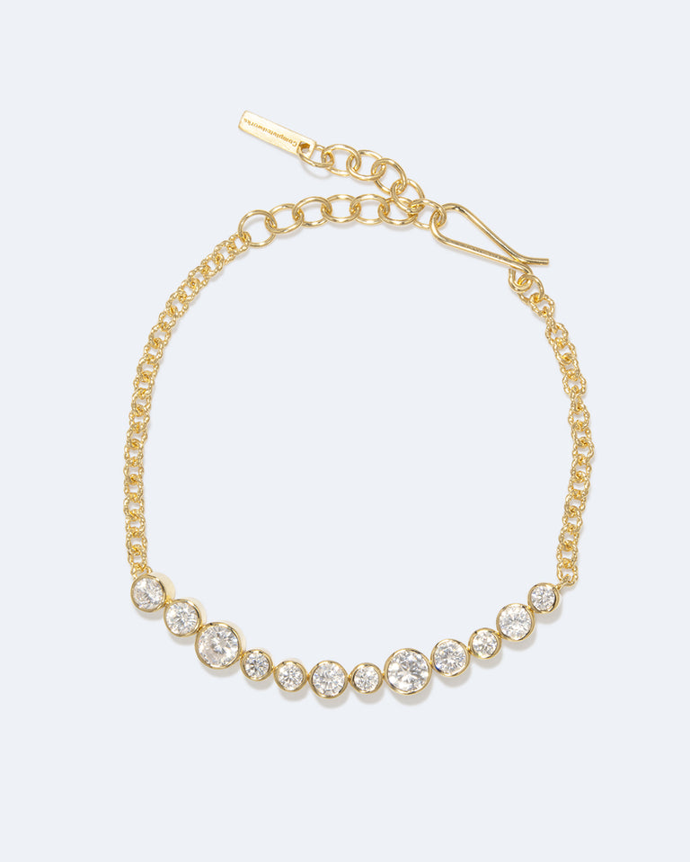 Wild Eyed - Bracelet en Zirconia et Vermeil d'Or Recyclé
