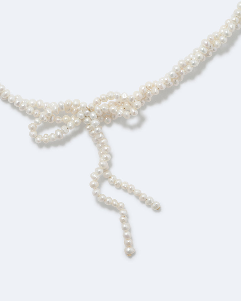 An Inquiry Into Contradictions - Pearl and Recycled Gold Vermeil Necklace