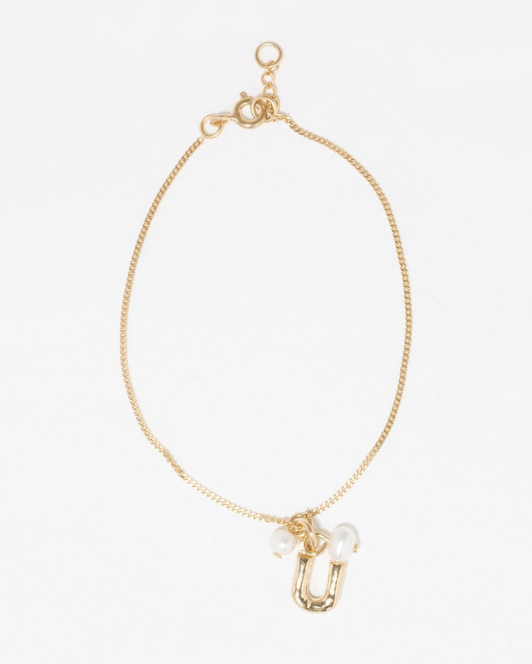 Classicworks™ U - Pearl and Recycled Gold Vermeil Bracelet